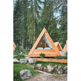 Wohnmobilstellplatz: A-frame cabin  - Camping Sass Dlacia