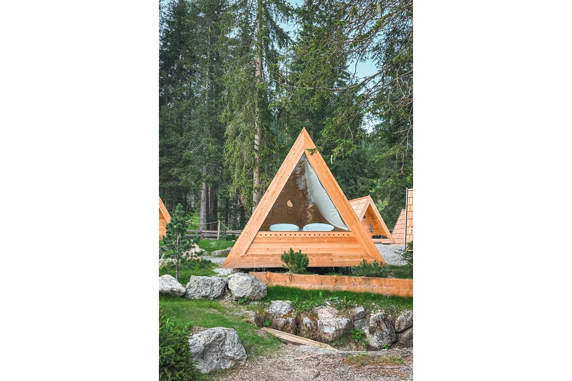 Wohnmobilstellplatz: A-frame cabin  - Camping Sass Dlacia