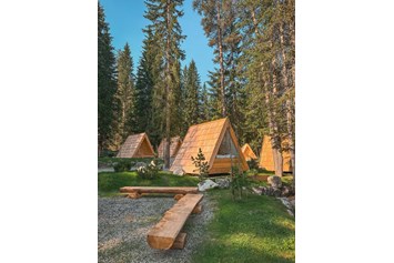 Wohnmobilstellplatz: A-frame cabins - Camping Sass Dlacia