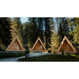 Wohnmobilstellplatz: A-frame cabins - Camping Sass Dlacia