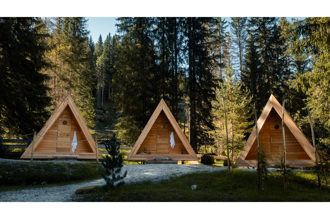 Wohnmobilstellplatz: A-frame cabins - Camping Sass Dlacia