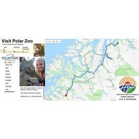 Wohnmobilstellplatz: Besøk Nordkapp (ca 5 timer) - besøk Polar Zoo (ca 3 timer).
 - Sandnes Fjord Camping