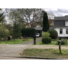 Wohnmobilstellplatz: Ruhige Seitenstraße, Foto von der Straße aus. - Pankow Niederschönhausen 