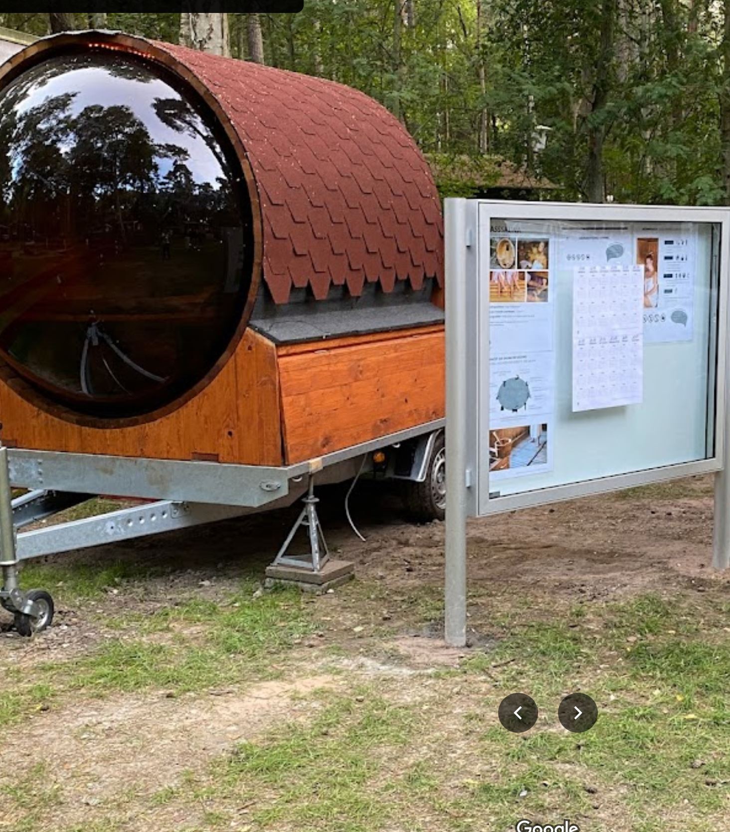Reisemobilstellplatz - Art des Stellplatz: im Campingplatz - Ralswiek - unsere Sauna - Wohnmobil oder Wohnwagen Stellplatz auf Rügen bei Dranske  in der Feriensiedlung Schwalbennest