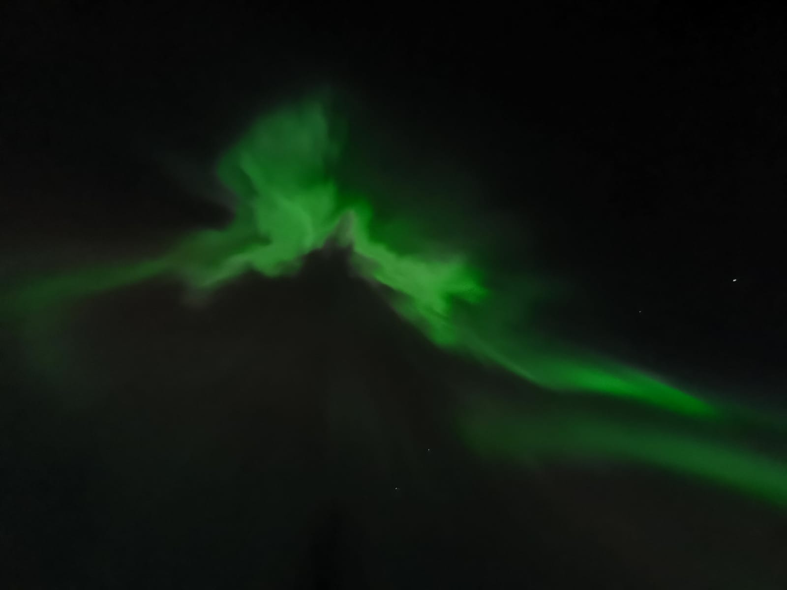 Wohnmobilstellplatz: Naturschauspiel inklusive, wenn man Glück hat - Ammeråns Fiskecamp AB