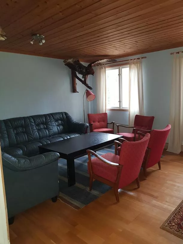 Wohnmobilstellplatz: gemütliches Beisammensitzen in unserem Wohnzimmer möglich - Ammeråns Fiskecamp AB