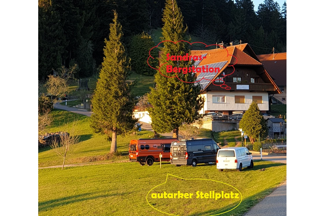 Wohnmobilstellplatz: Ihr Stellplatz bei Sandras-Bergstation - Sandras-Bergstation