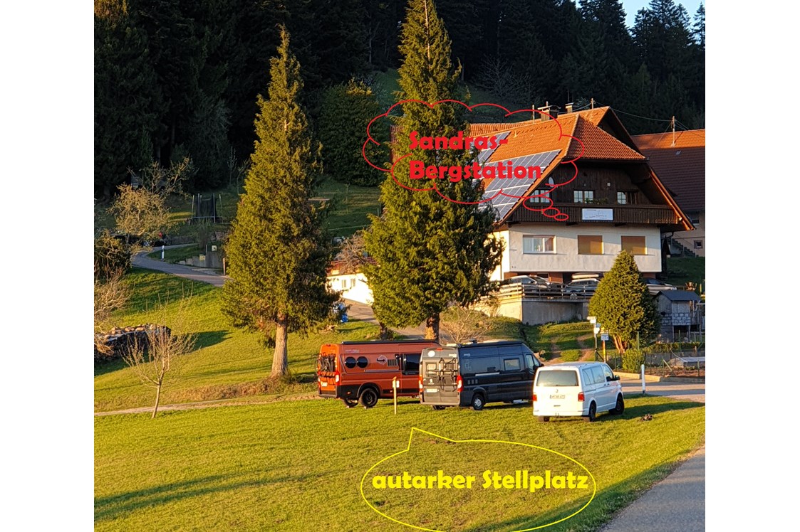 Wohnmobilstellplatz: Ihr Stellplatz bei Sandras-Bergstation - Sandras-Bergstation