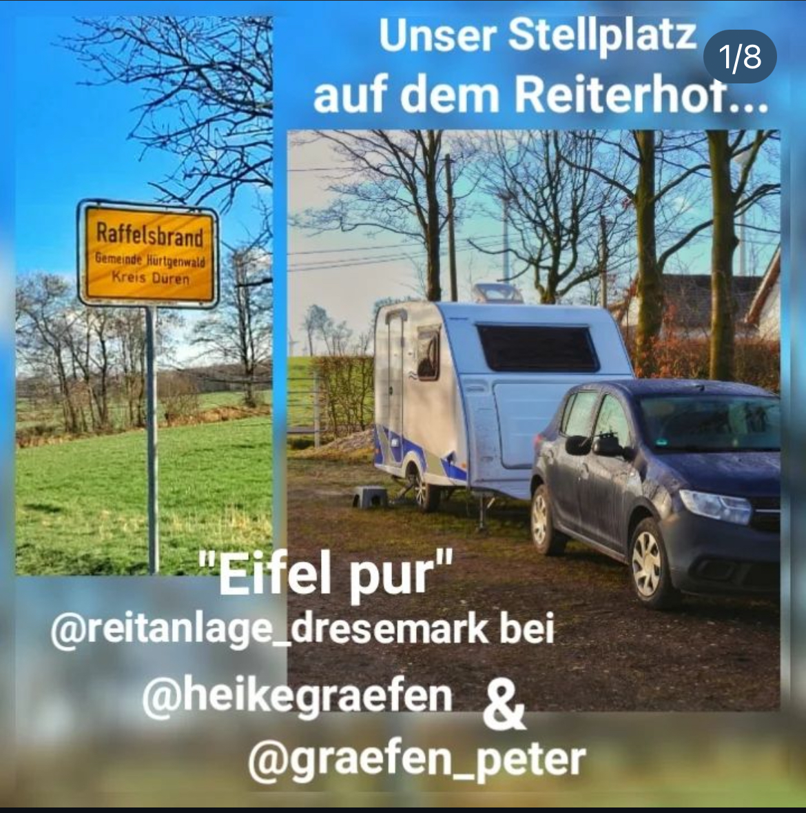 Wohnmobilstellplatz: Gäste aus Mecklenburg Vorpommern mit Ihrem neuen Wohnwagen - Eifel pur