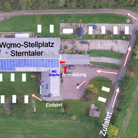 Wohnmobilstellplatz: Lageplan - Sterntaler 