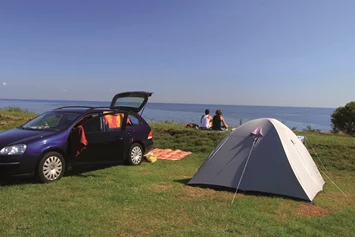 Wohnmobilstellplatz: Zeltwiese direkt am Meer - Stellplatz am Camping Klausdorfer Strand