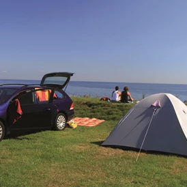 Wohnmobilstellplatz: Zeltwiese direkt am Meer - Stellplatz am Camping Klausdorfer Strand