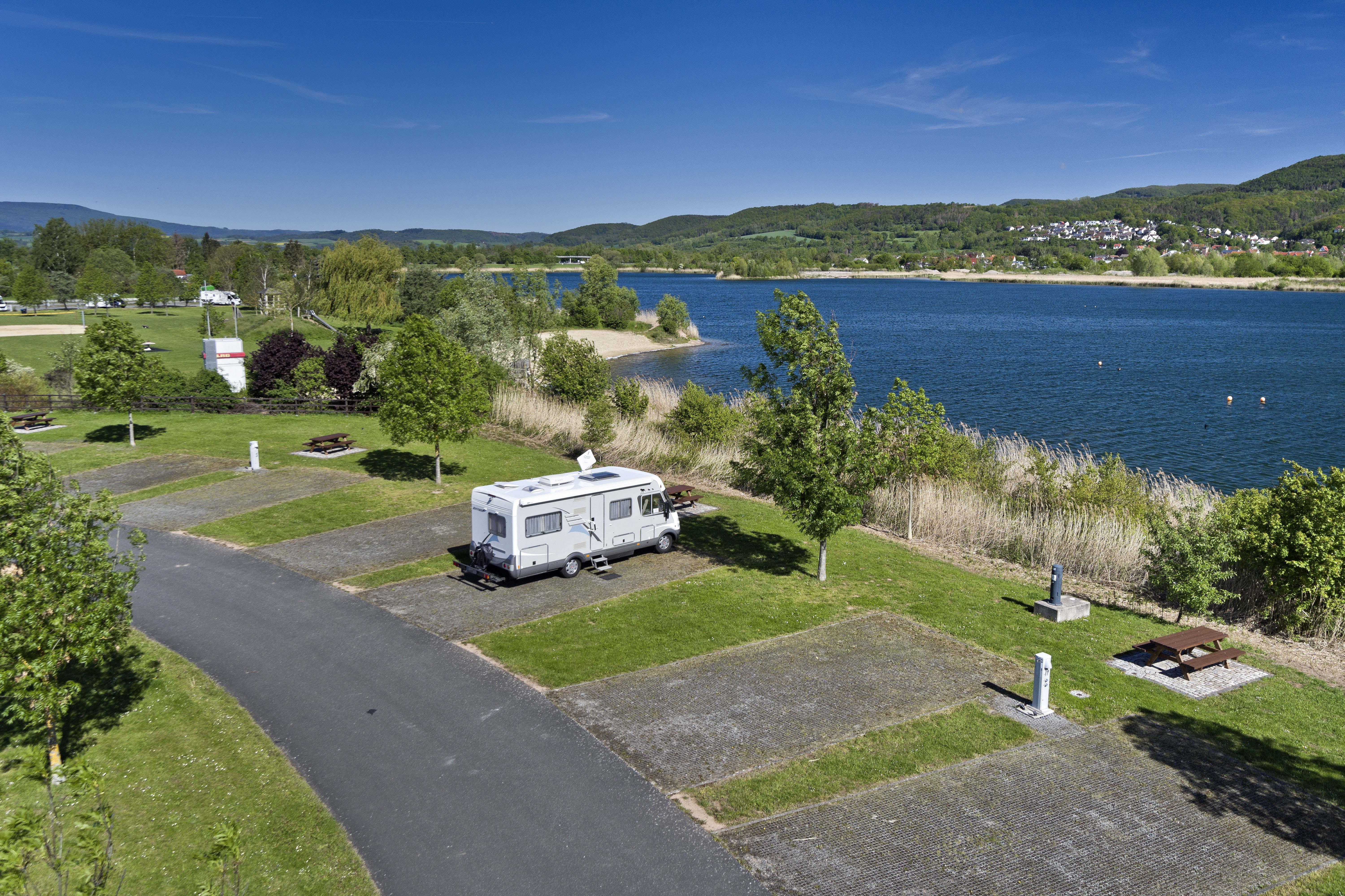 Reisemobilstellpltze am KNAUS Campingpark Eschwege - Wohnmobilstellplatz  in Eschwege, Hessen | stellplatz.info