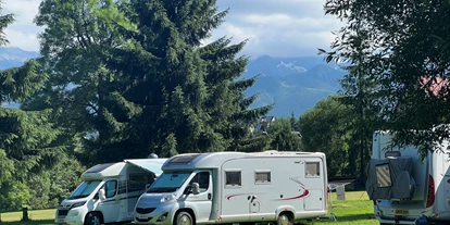 Parkeerplaats voor camper - Art des Stellplatz: ausgewiesener Parkplatz - Liptovská Kokava - Campingowy park z widokiem na góry - Camping Harenda Zakopane