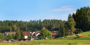 Reisemobilstellplatz - Wohnwagen erlaubt - Stockheim (Landkreis Kronach) - Außenansicht - Waldhotel Bächlein