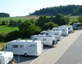 Wohnmobilstellplatz: 24 Wohnmobilstellplätze vor dem Platz
auf wettersicheren Rasengittersteinen. - Panorama & Wellness-Campingplatz Großbüchlberg