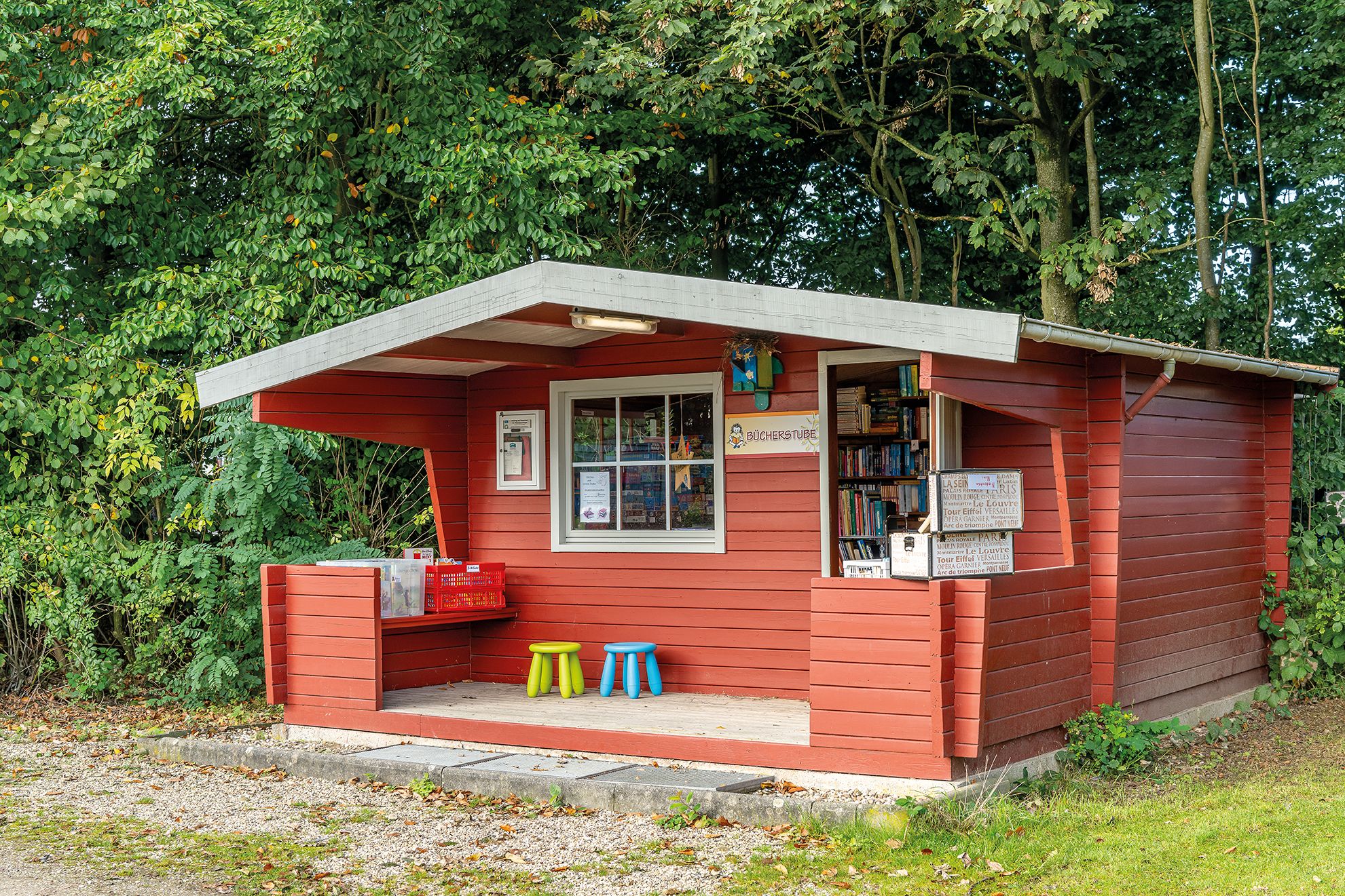 Wohnmobilstellplatz: Bücherstube auf dem ©CPKerstgenshof - Campingpark Kerstgenshof - Freizeit, Infrastruktur