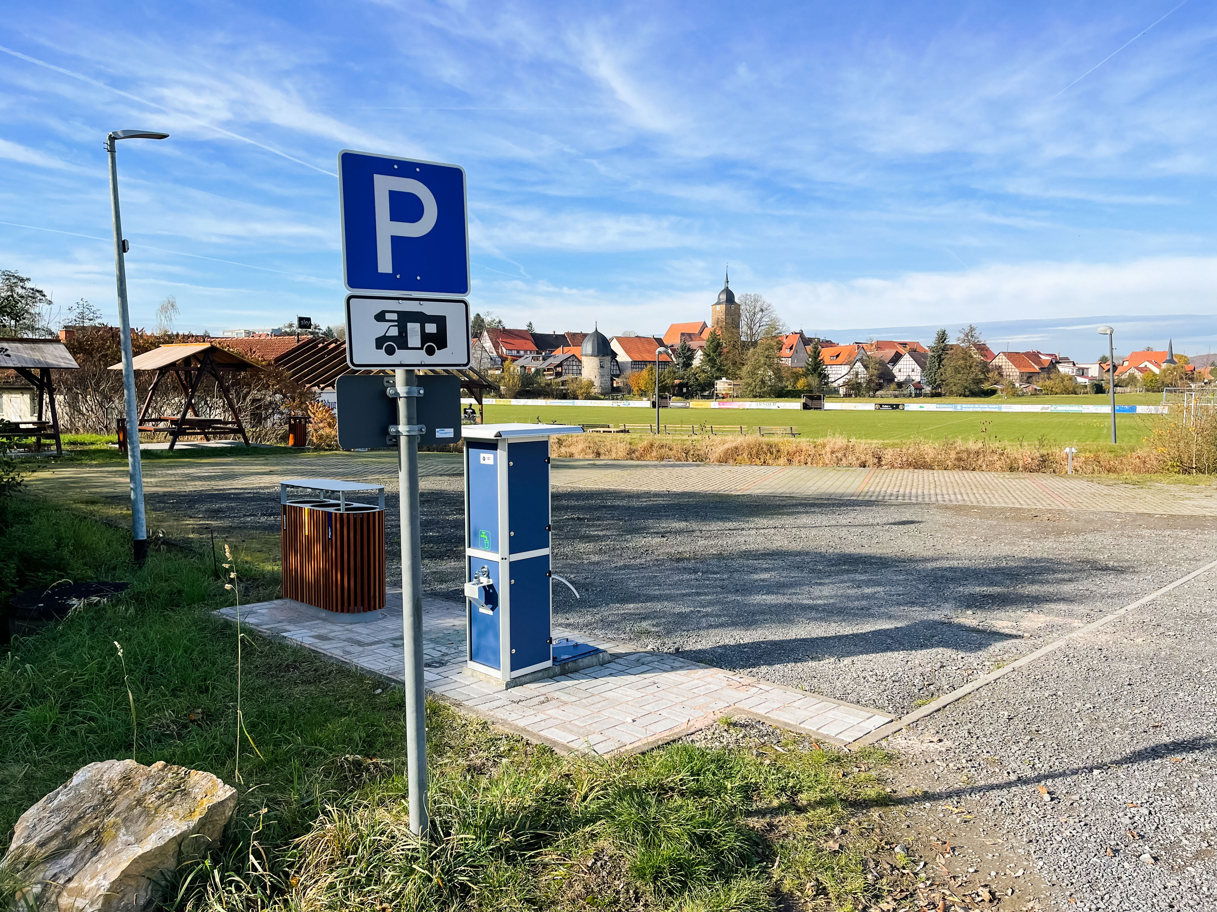 Reisemobilstellplatz - Grauwasserentsorgung - Mendhausen - Wohnmobilstellplatz "Rainbrünnlein"