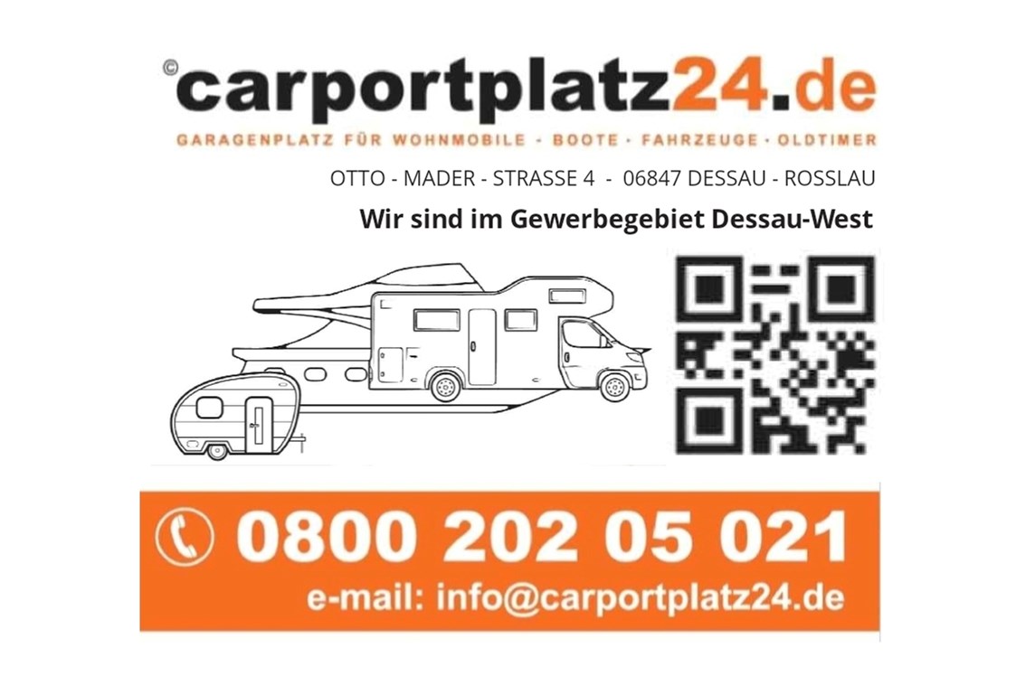 Wohnmobilstellplatz: G A R A G E N P L A T Z  -  F Ü R 
-  W O H N M O B I L E  -  B O O T E  
-  F A H R Z E U G E  -  O L D T I M E R - - carportplatz24.de
