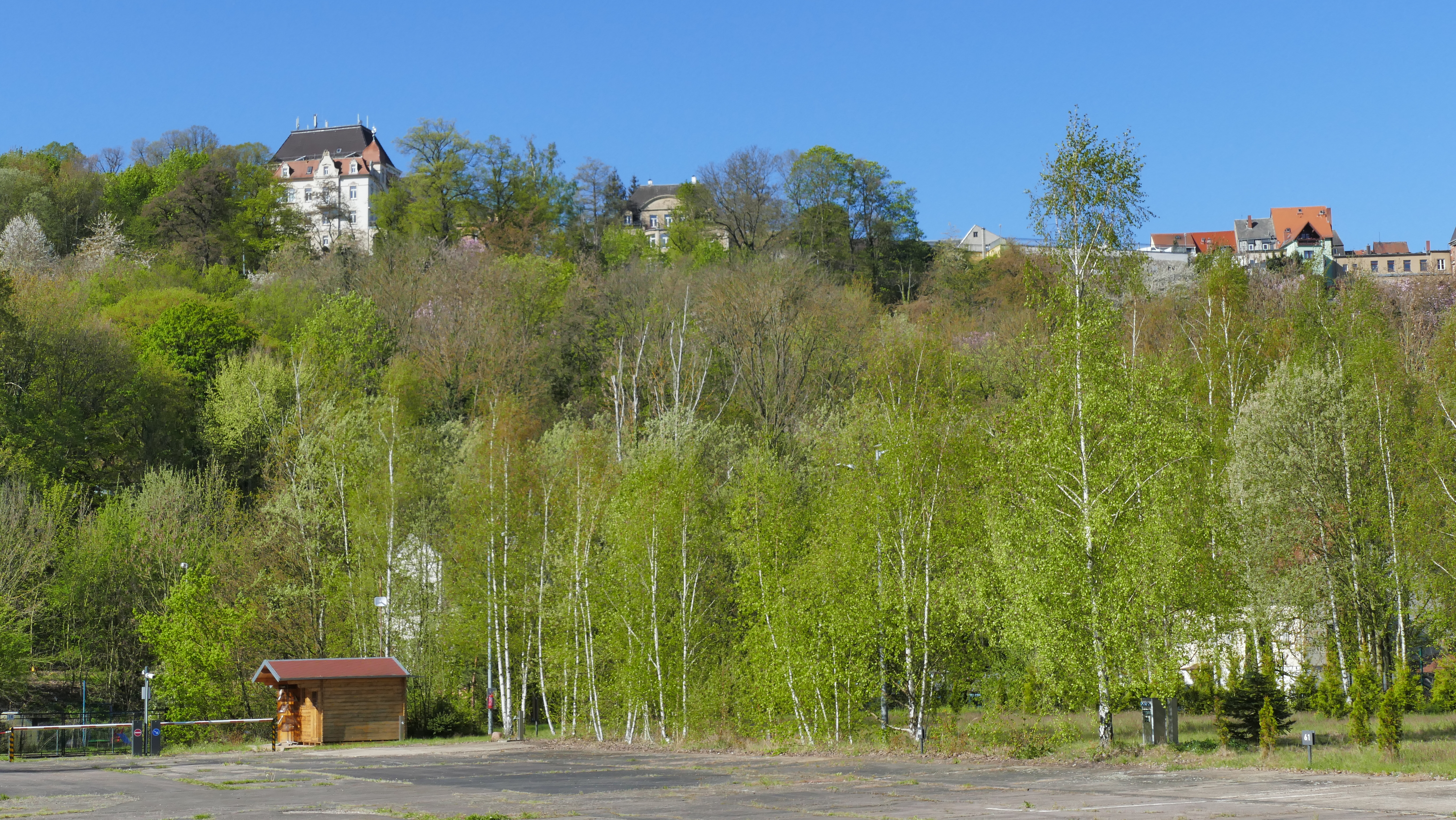 Wohnmobilstellplatz: Ansicht Eingangsbereich und Waschplatz - Wohnmobilstellplatz Leisnig - Sachsen - area, infrastructure