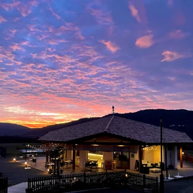 Wohnmobilstellplatz: Sunset in Ecocamping Rural Reception - ECOCAMPING RURAL VALLE DE LA FUEVA