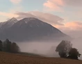 Wohnmobilstellplatz: Aussicht auf den Hochobir - Bauernhof Sorger