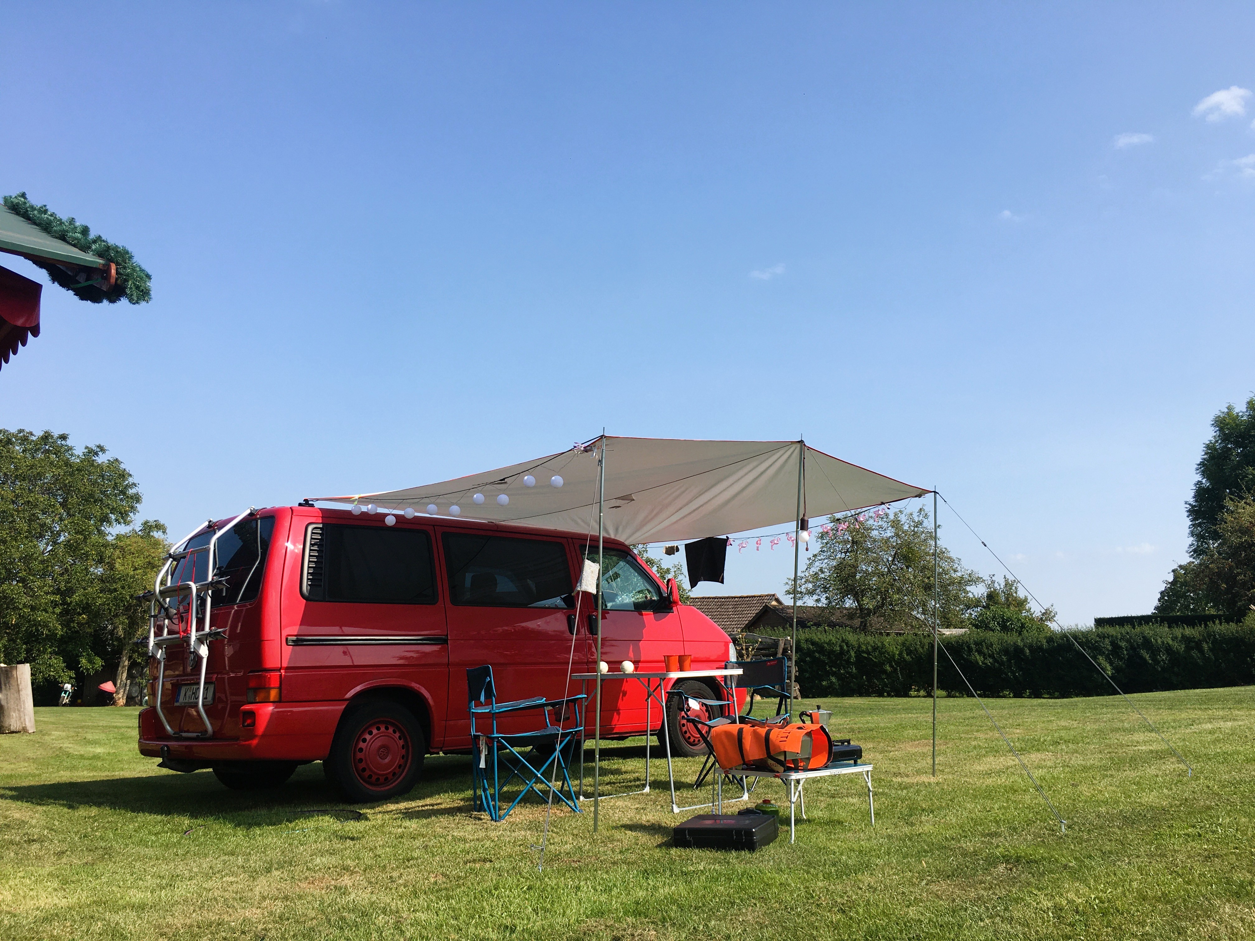 área camper - Düren - Camperwiese - Der Bauershof: Campen wo die Heidschnucken leben
