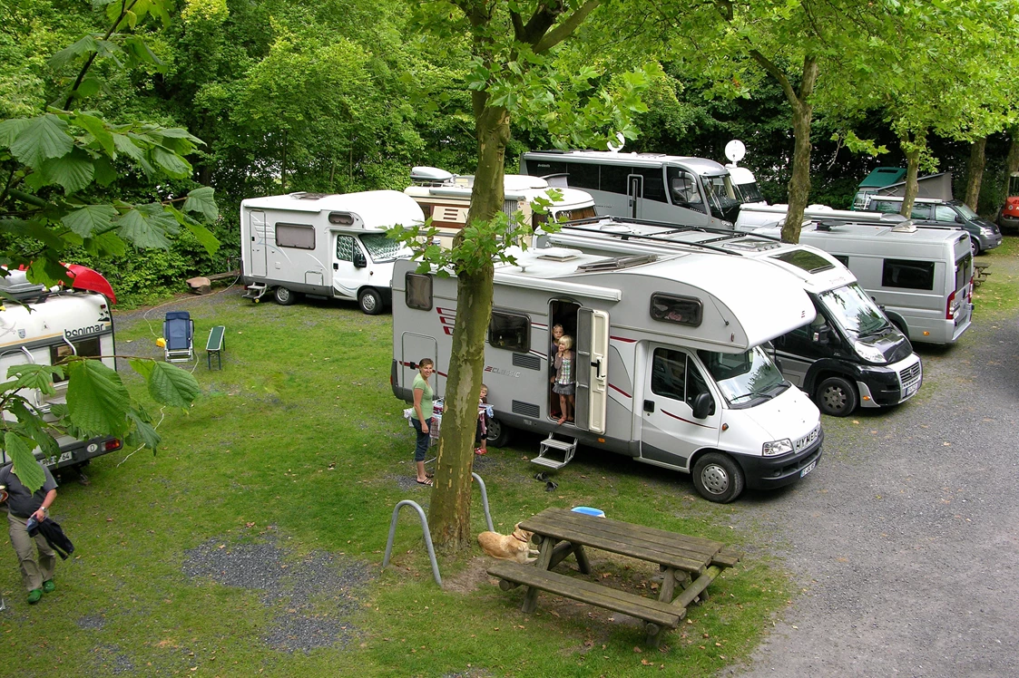 Wohnmobilstellplatz: Wohnmobilstellplätze am  Campingplatz Münster