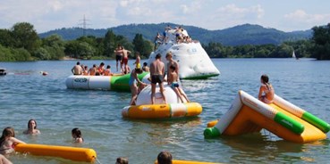 Reisemobilstellplatz - Wohnwagen erlaubt - Offenburg (Ortenaukreis) - Wasserspielgeräte - Strandbad Gifizsee