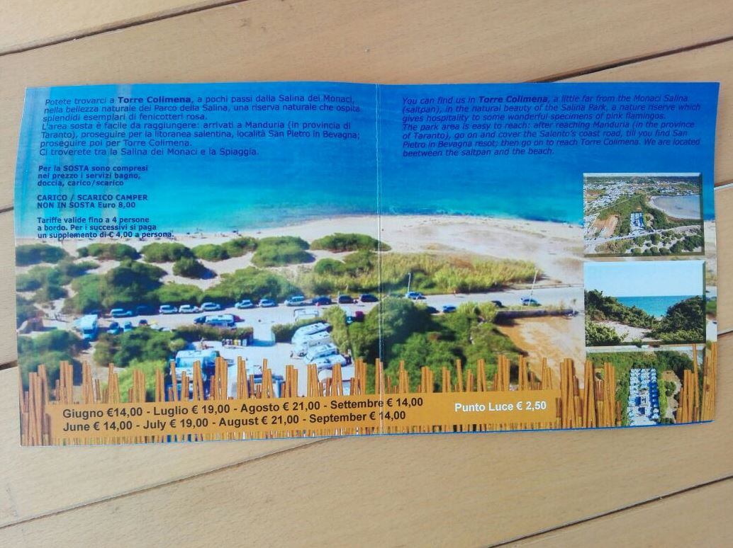 Reisemobilstellplatz - Lecce - Area Sosta Camper La Salina