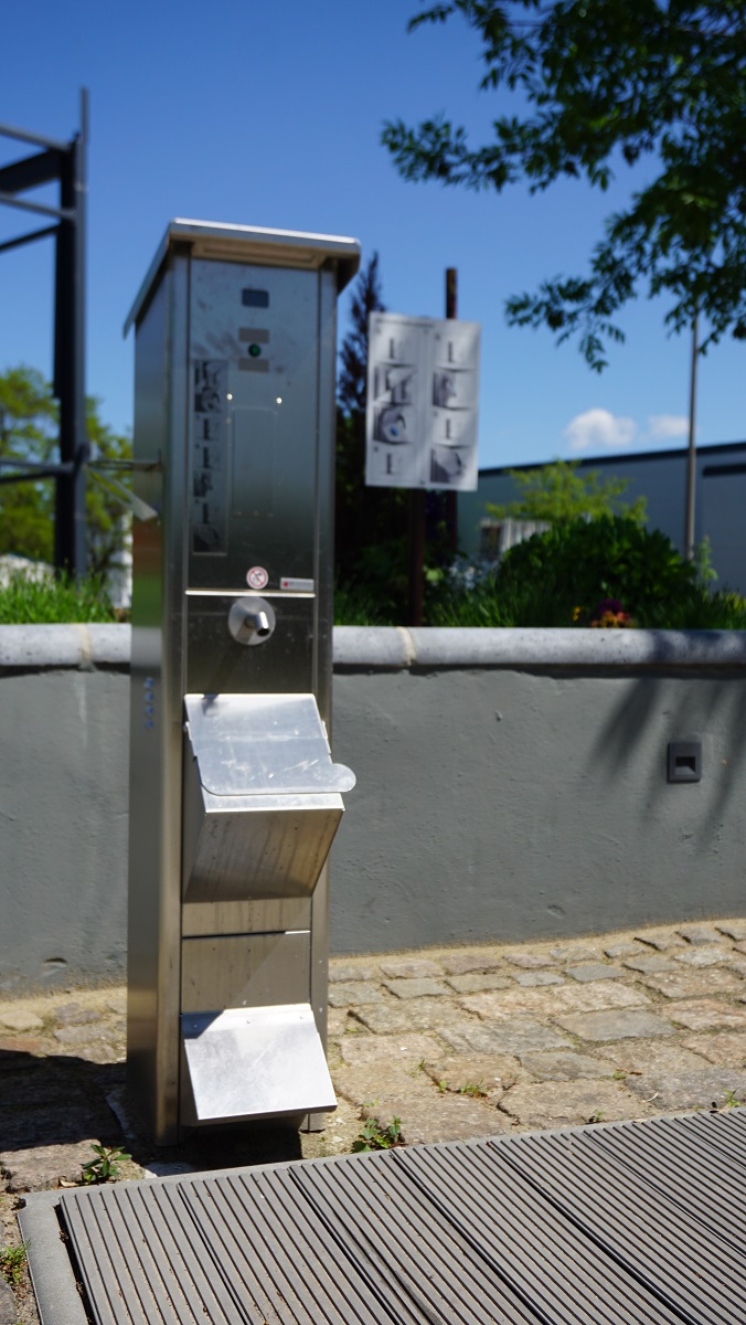 Wohnmobilstellplatz: Cassettenentleerung. - Stellplatz Melinenburg