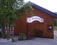 Wohnmobilstellplatz: Eingang schönes Biergarten - Camping Susewind
