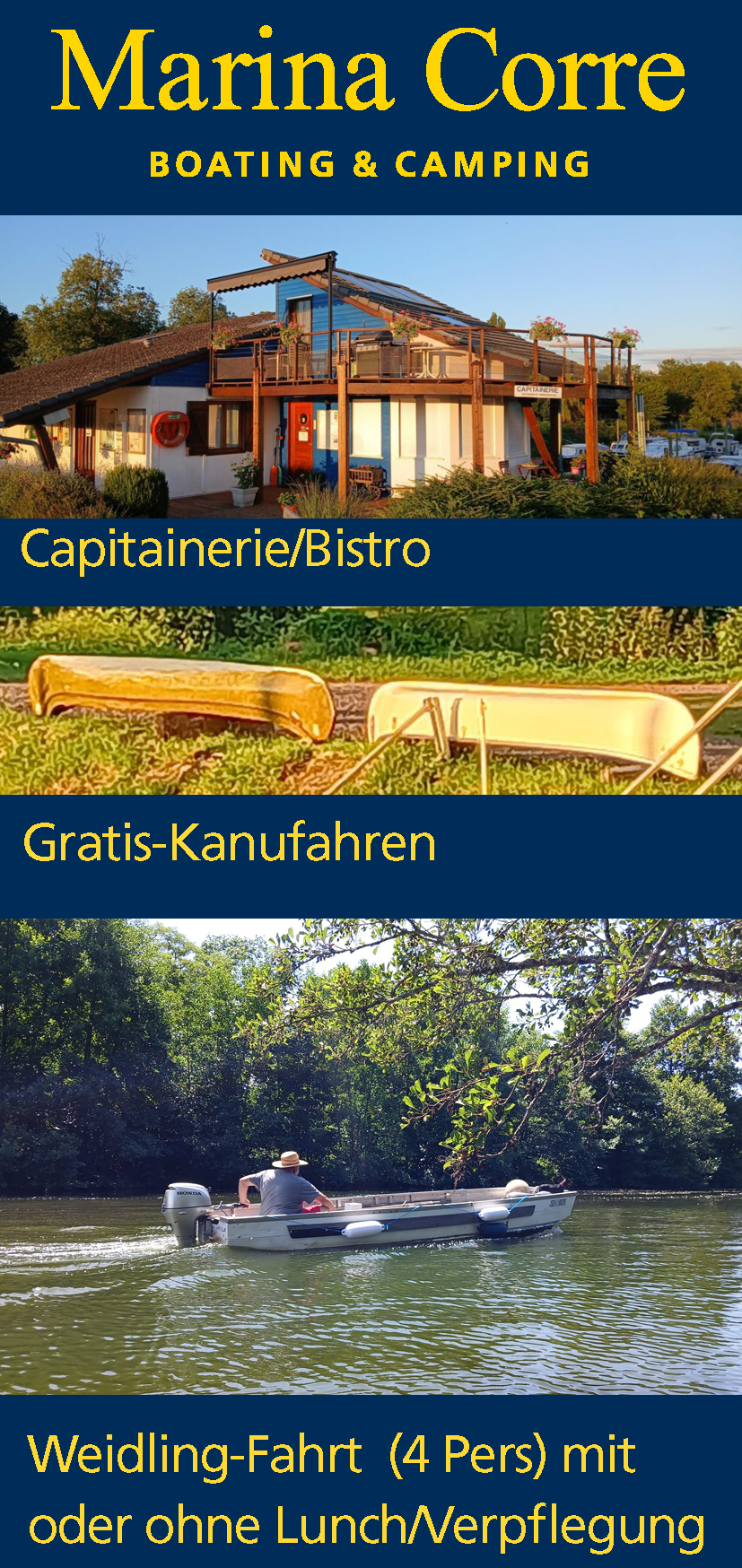 RV park - Haute Saone - Marina Corre BOATING & CAMPING