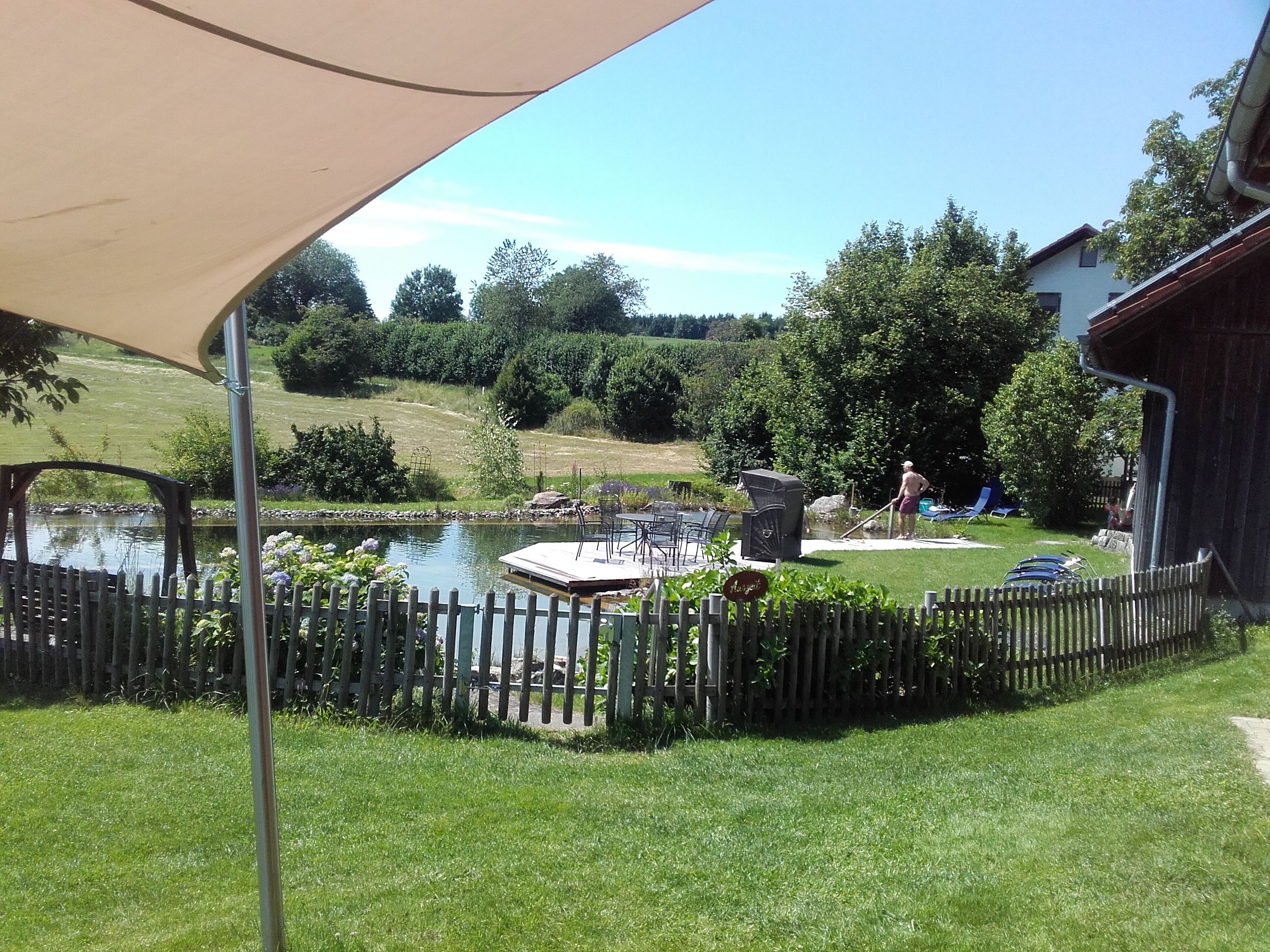 Wohnmobilstellplatz: Naturpool - Ferienhof Metzler - area, infrastructure, Leisure time