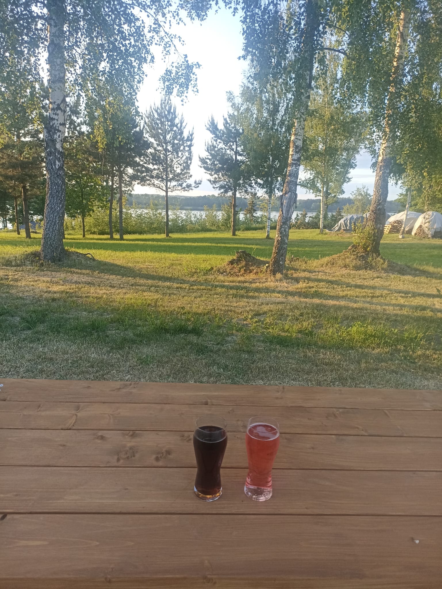 Reisemobilstellplatz: Campsite next to Balotes lake EZERKRASTI 