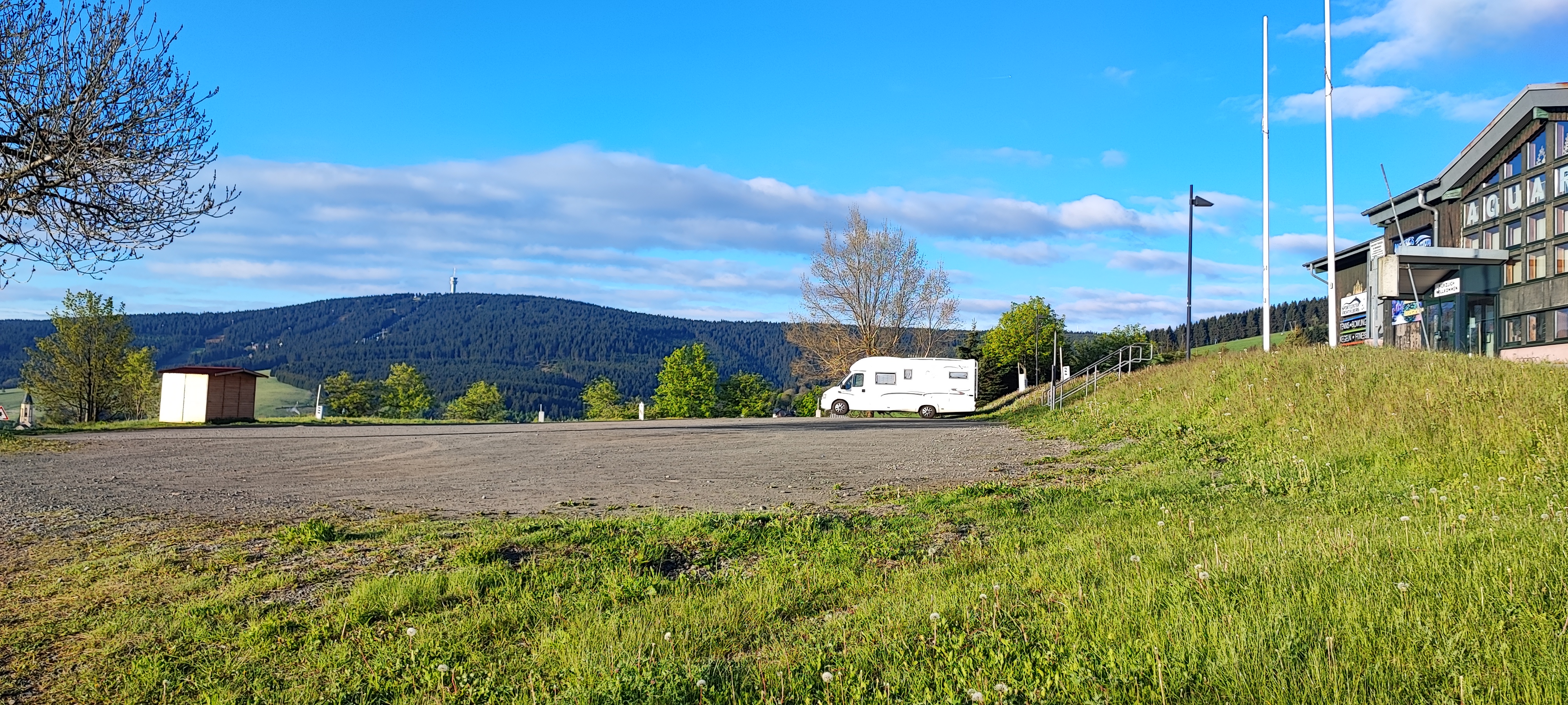 Area sosta per camper - Böhmisch Wiesenthal - WoMo Stellplatz Panorama Oberwiesenthal 