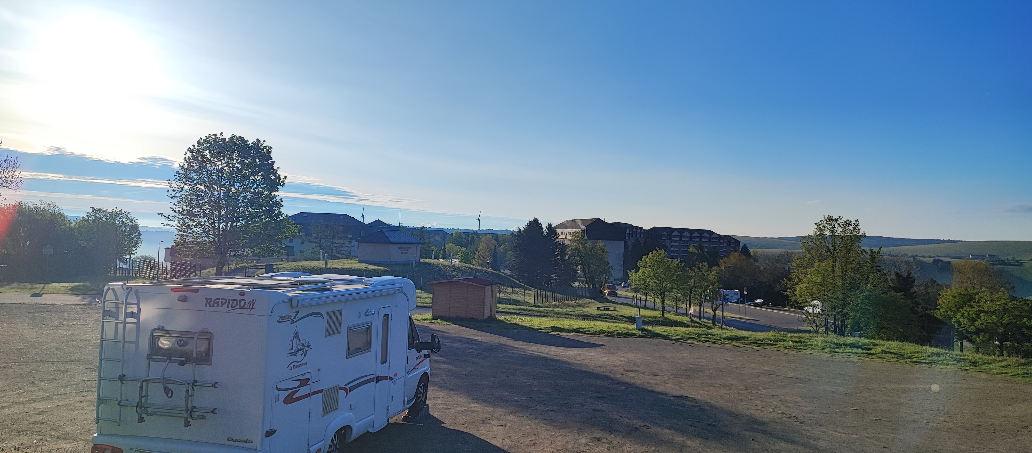 Area sosta per camper - Böhmisch Wiesenthal - WoMo Stellplatz Panorama Oberwiesenthal 