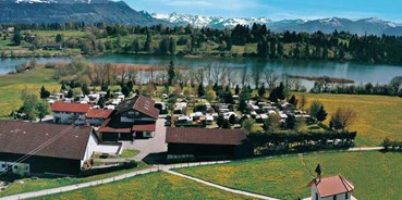 Reisemobilstellplatz - Wohnwagen erlaubt - Region Allgäu - Insel - Camping am See - Inselcaming am See