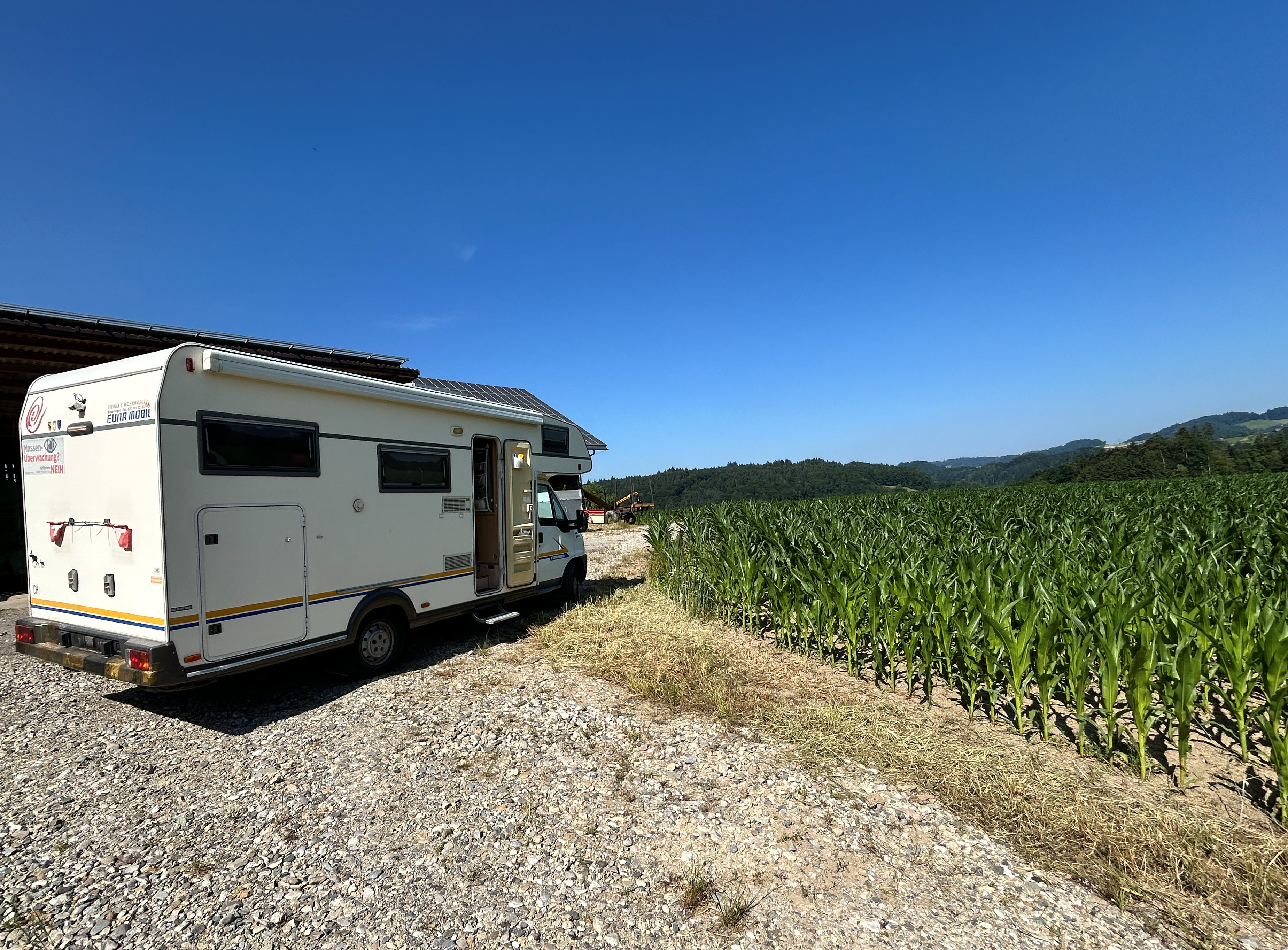 Reisemobilstellplatz - Büren an der Aare - Panoramaplatz am Acker