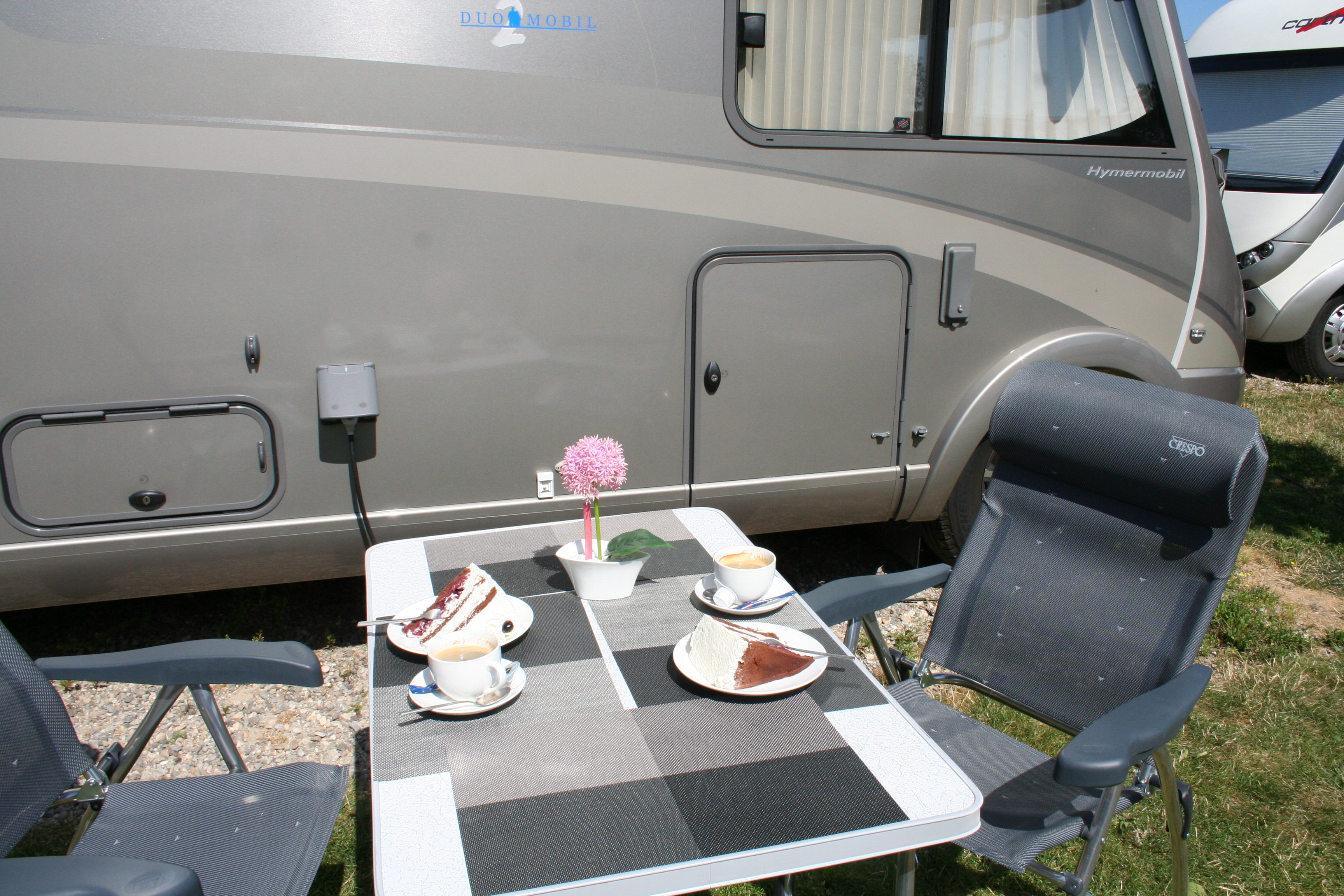 Reisemobilstellplatz - Grauwasserentsorgung - Breisach am Rhein - Wohnmobilgarten am Kirschenhof