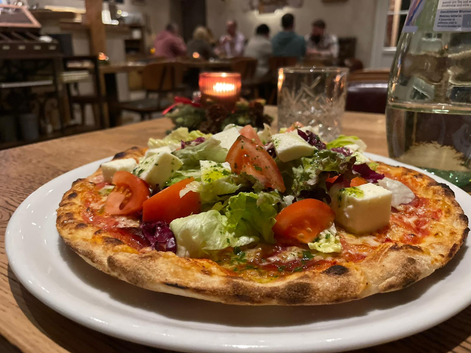 Reisemobilstellplatz - Stromanschluss - Beckum - Restaurant "Campino" mit leckeren Pizzen - Campingpark Heidewald