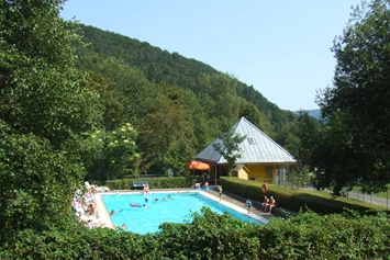 Wohnmobilstellplatz: Beheiztes Freibad 180qm - Odenwald-Camping-Park