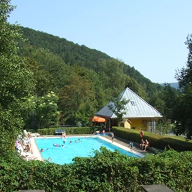 Wohnmobilstellplatz: Beheiztes Freibad 180qm - Odenwald-Camping-Park