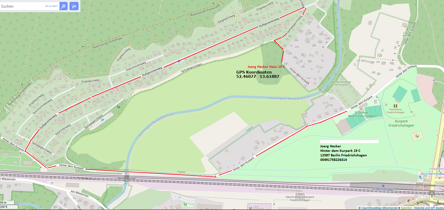 Reisemobilstellplatz: Zufahrtbeschreibung - Kurparkgarten Carport - Nabijheid