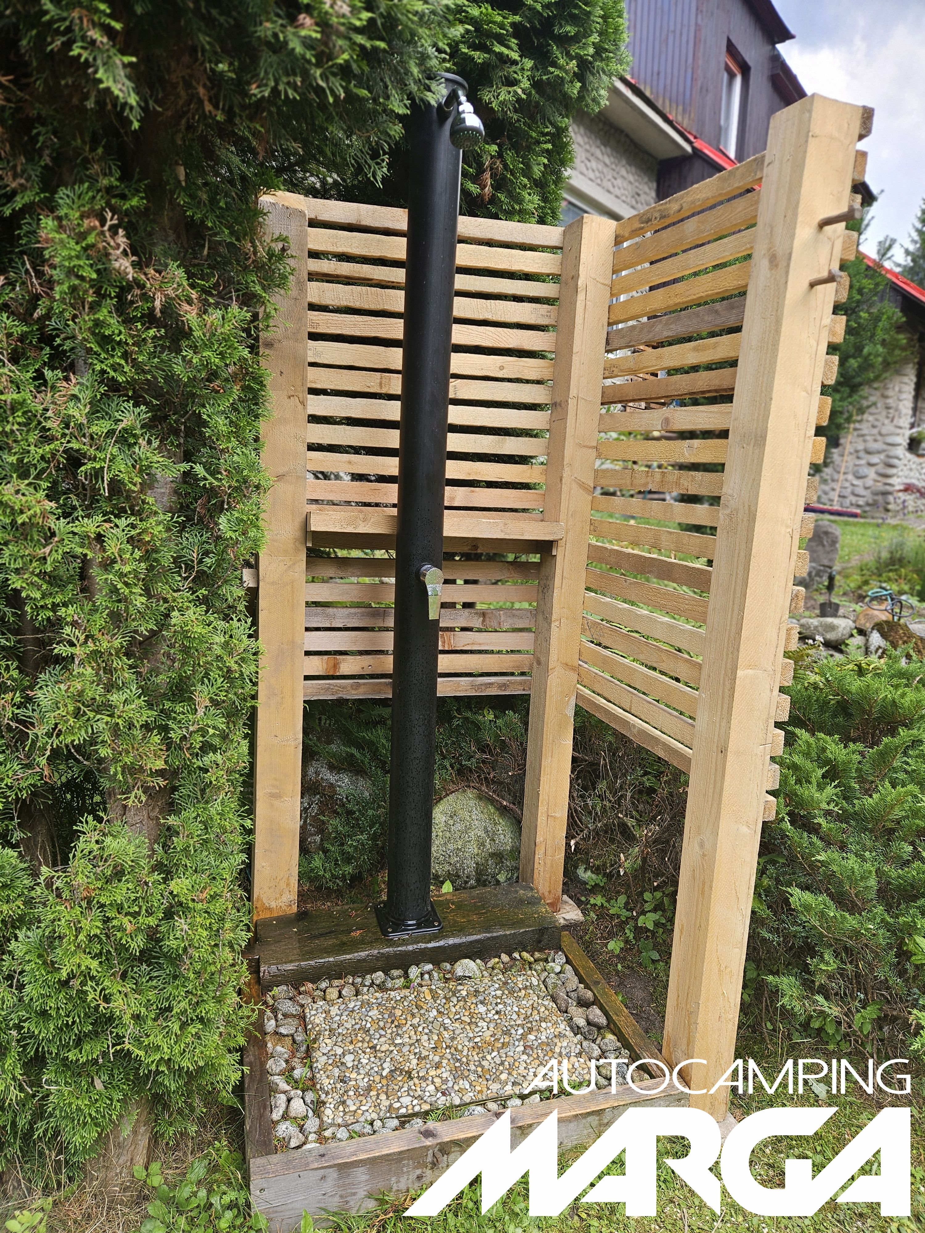 Wohnmobilstellplatz: Solar garden shower - Campsite Marga