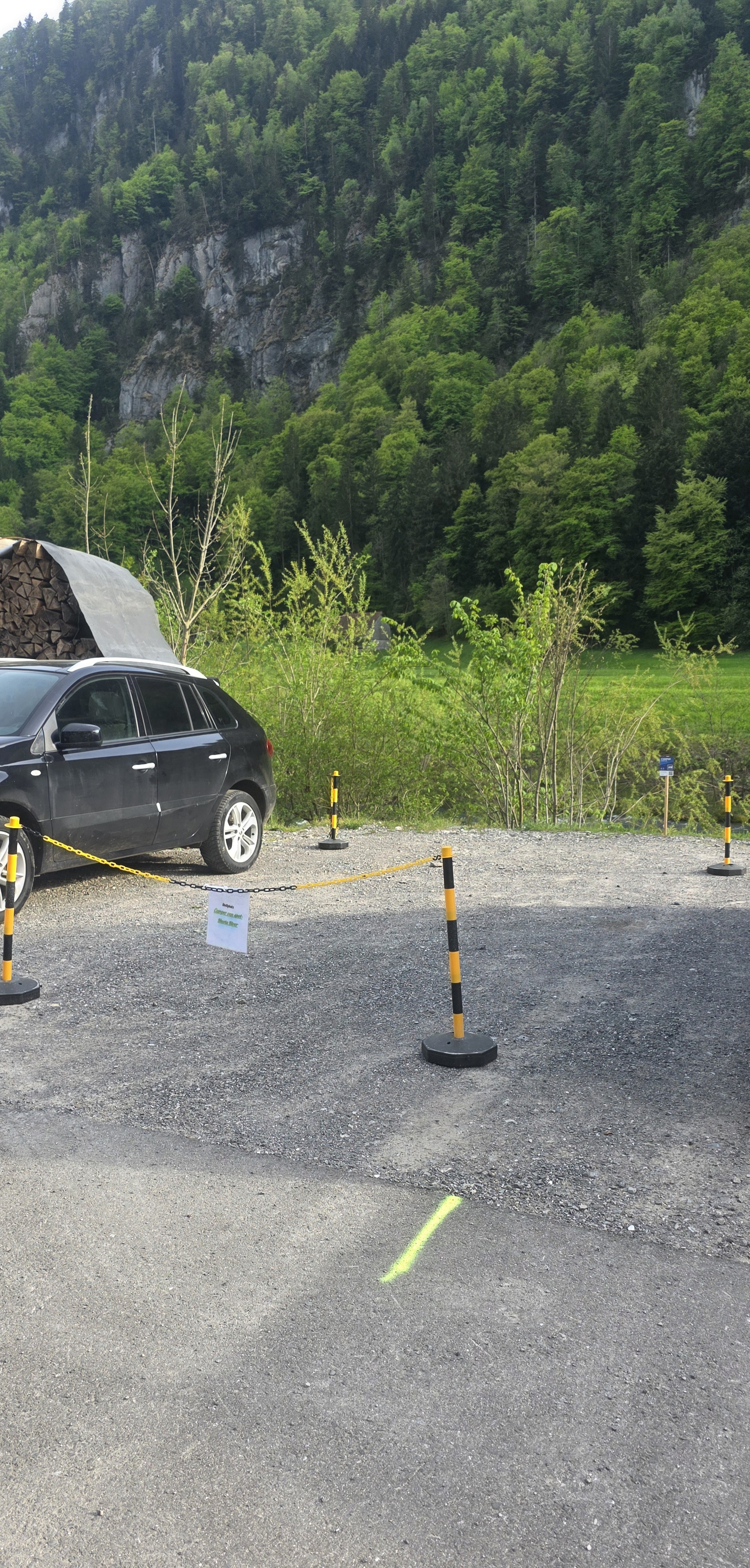 Wohnmobilstellplatz: Stellplatz  - Camper van spot- Muota River