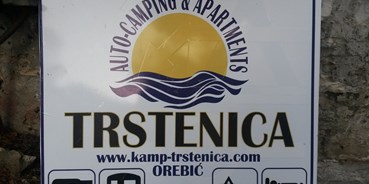Reisemobilstellplatz - Wohnwagen erlaubt - Orebic Kroatien - Stell - Campinglatz und App. - Stellplatz Camping App. Trstenica Orebic