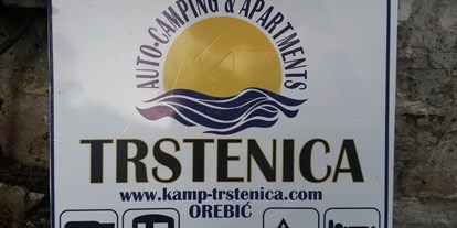 Reisemobilstellplatz - Split - Dubrovnik - Stell - Campinglatz und App. - Stellplatz Camping App. Trstenica Orebic