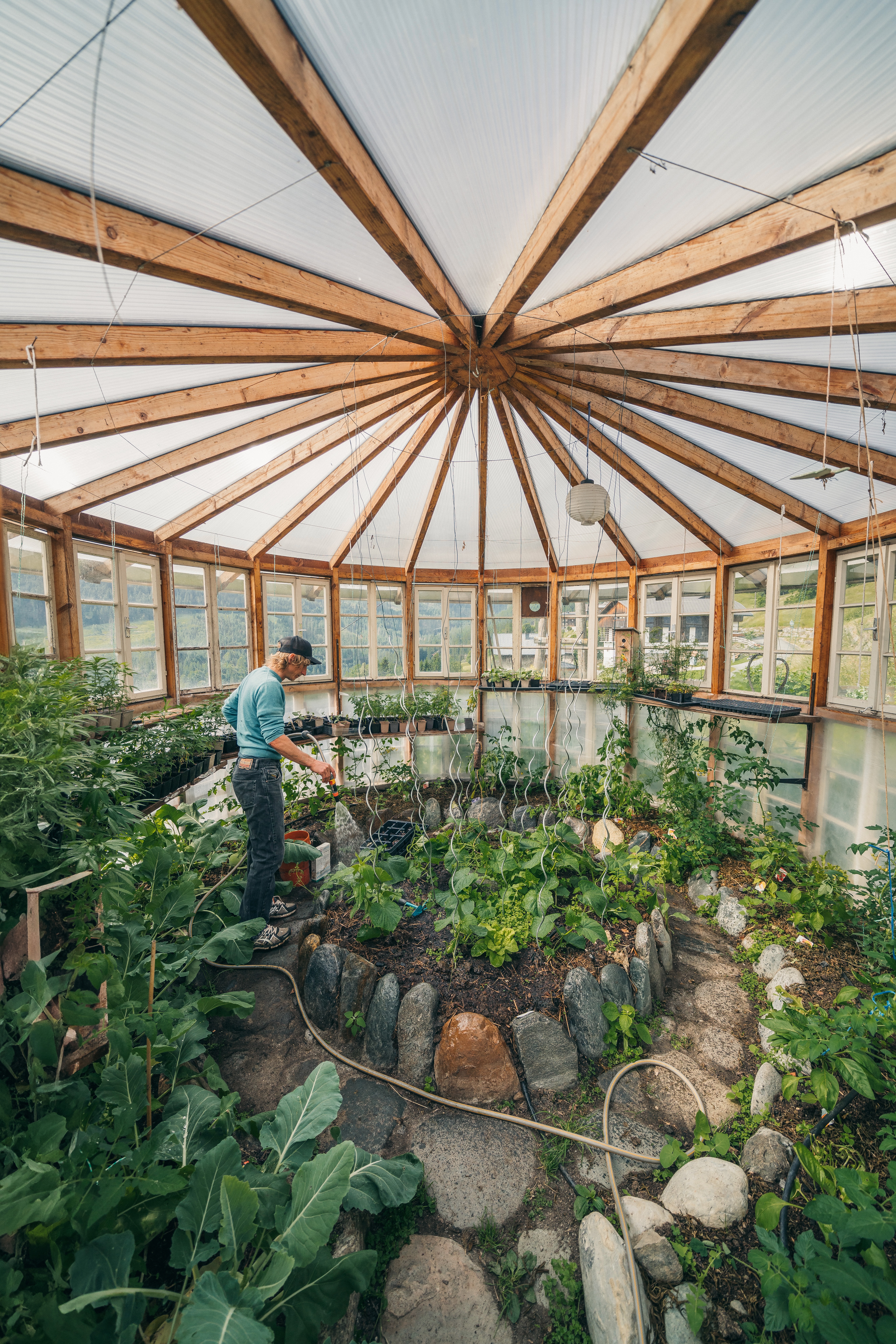 Wohnmobilstellplatz: Unser Gewächshaus in der hepi Lodge - Ruhiger Naturstellplatz beim Genusswirt – Mühlenstüberl im Lesachtal