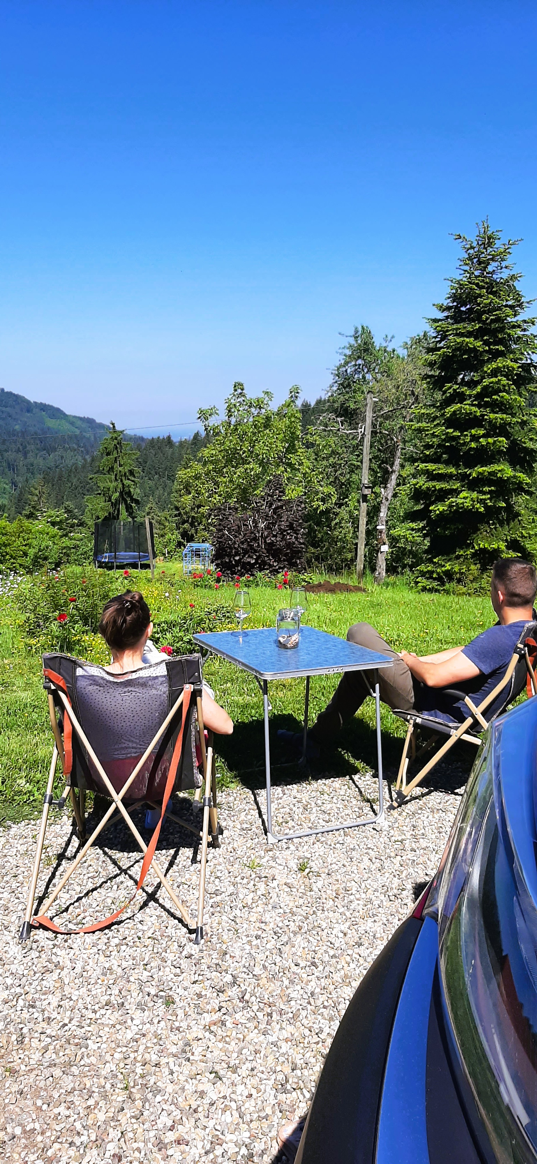 kampeerplaats voor campers - Ettenheim - Aussicht vom Stellplatz - Natur Camping Hölzleberg mit Aussicht und Pool